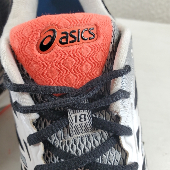 Asics Gel Cumulus 18 Shoes Mens 11.5 Black White Running Athletic Gym T6C3N - Picture 13 of 15